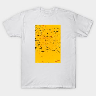 Yellow Painted Splattered Wall T-Shirt